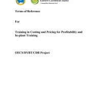 Terms of Reference Costing and Pricing 